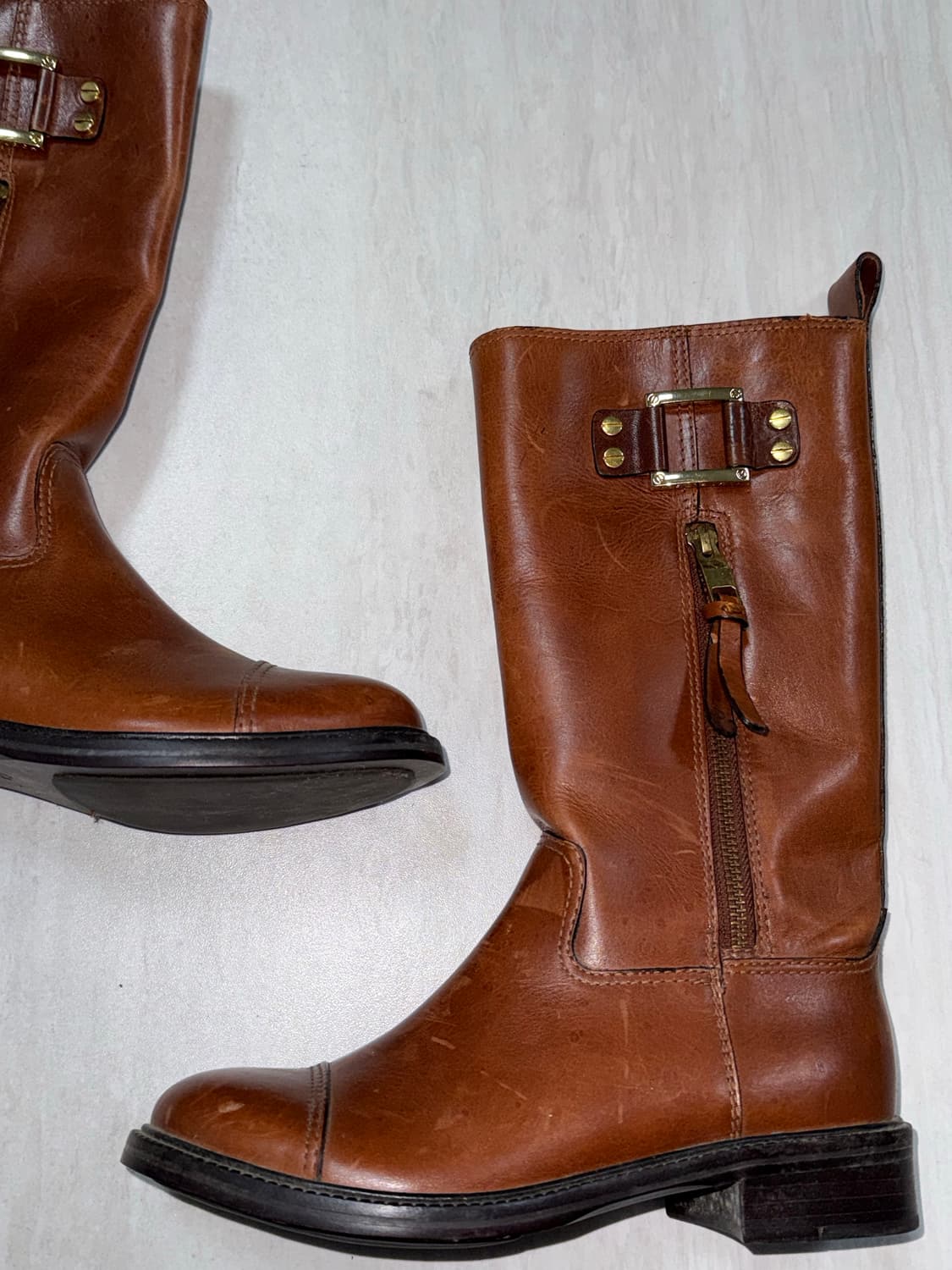 ꧁Tory Burch Leather Grace Boots꧂  상품이미지2
