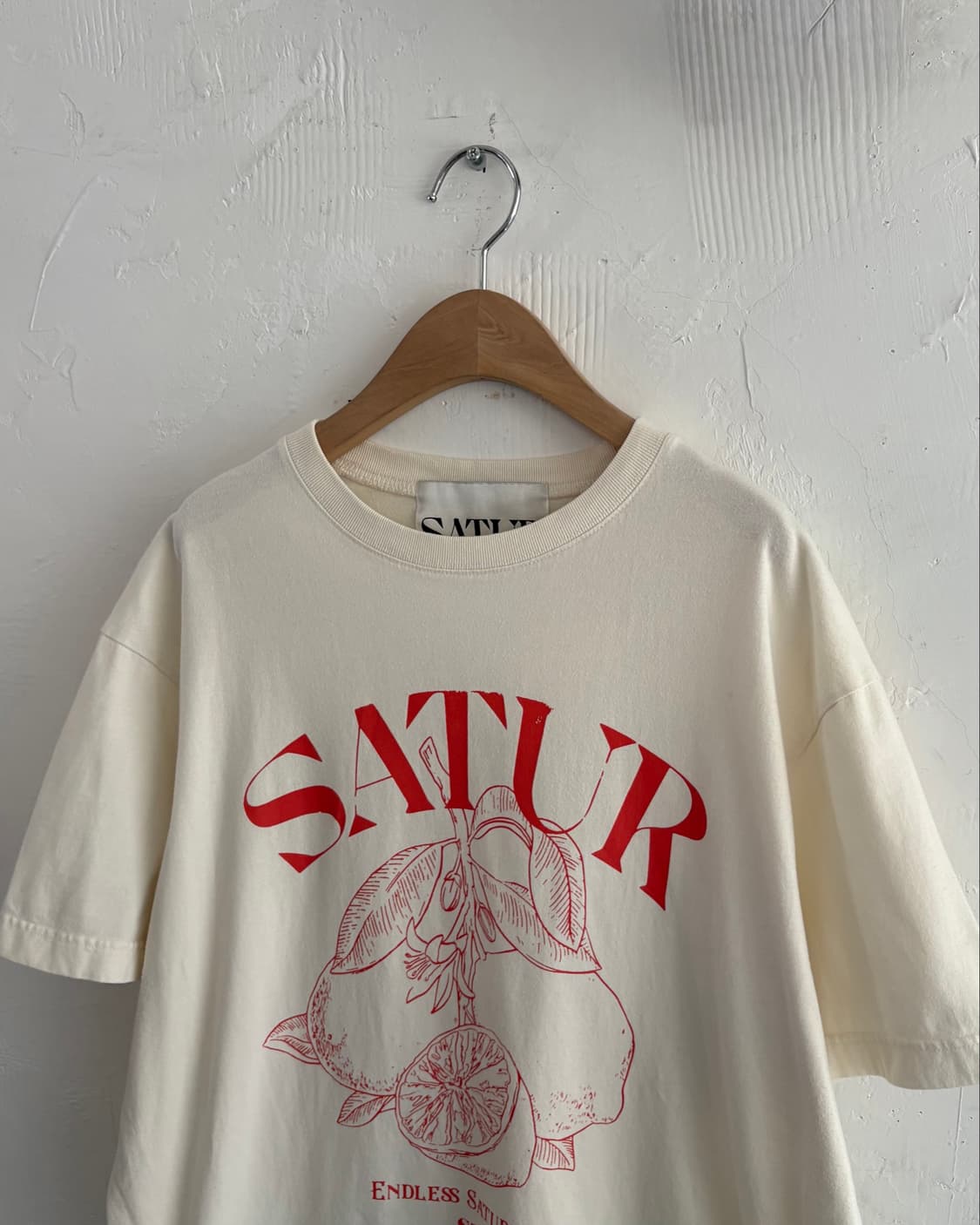 Satur 세터 카프리 시트론 드로잉 썸머 티셔츠 상품이미지2