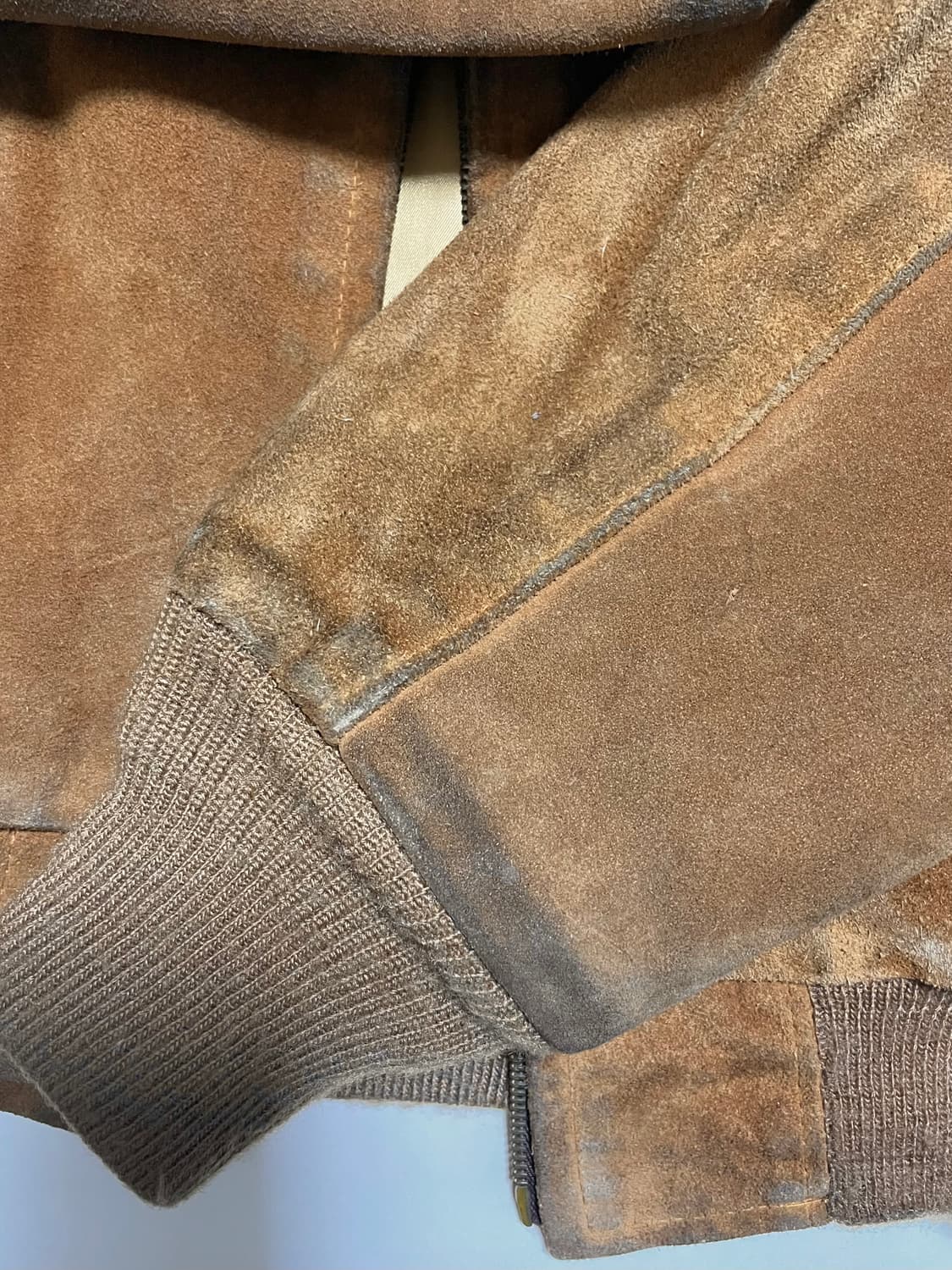 쇼트 80s 폭격기자켓 스웨이드봄버 마원 상품이미지8