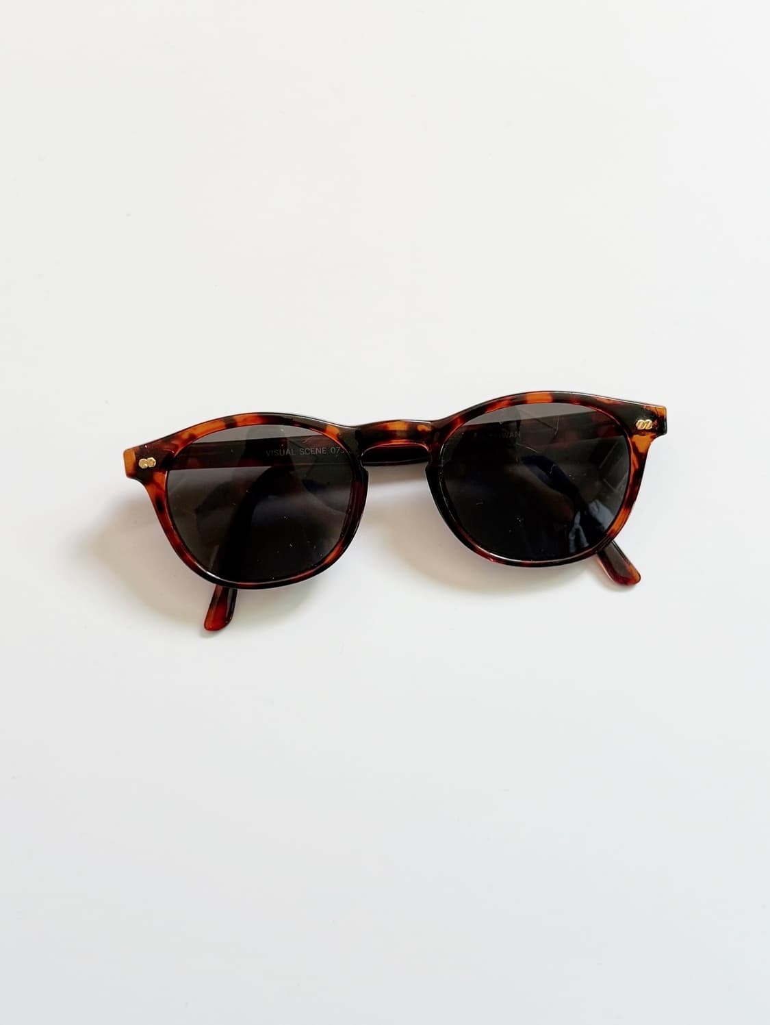 90s VISUAL SCENE 클래식 토터스쉘 빈티지 선글라스 상품이미지2
