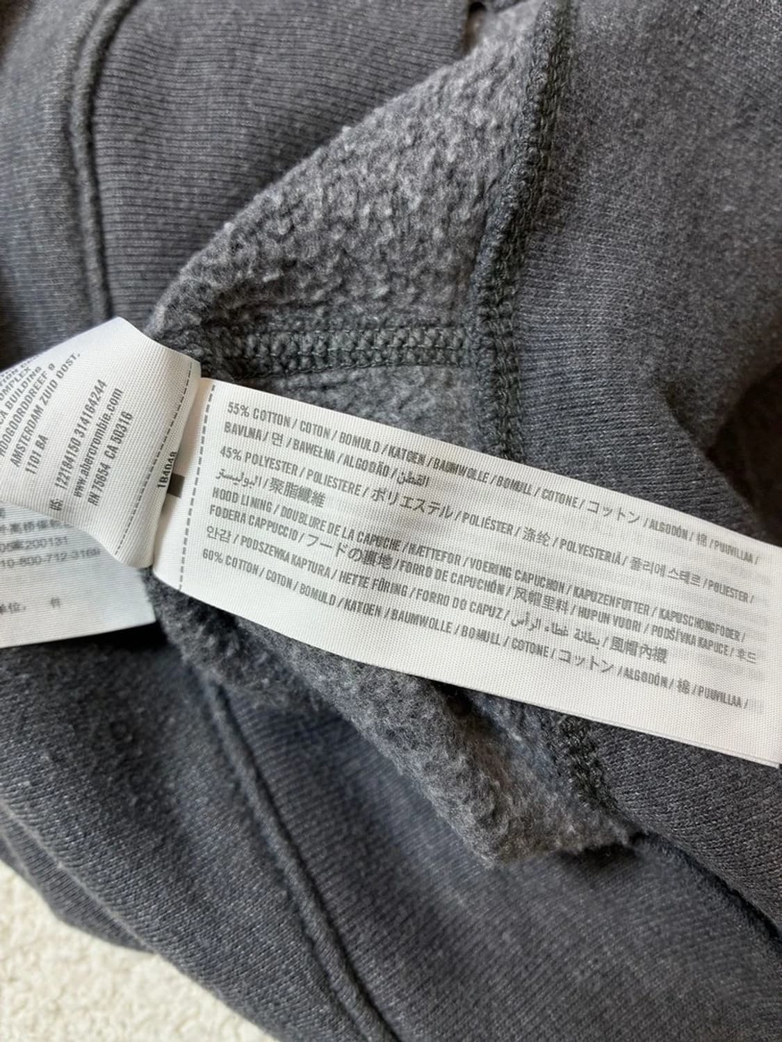 아베크롬비 00's Y2K 자수 로고 후드 집업 PN7054 상품이미지7