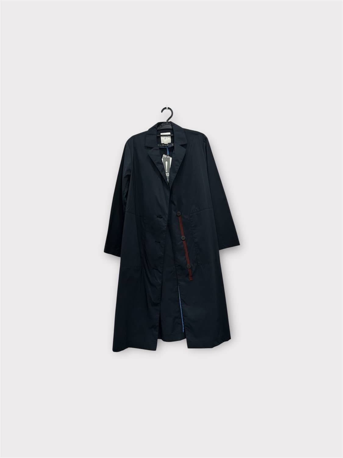 새상품 J BY 제이바이 네이비 버건디 배색 트렌치코트 66 상품이미지1