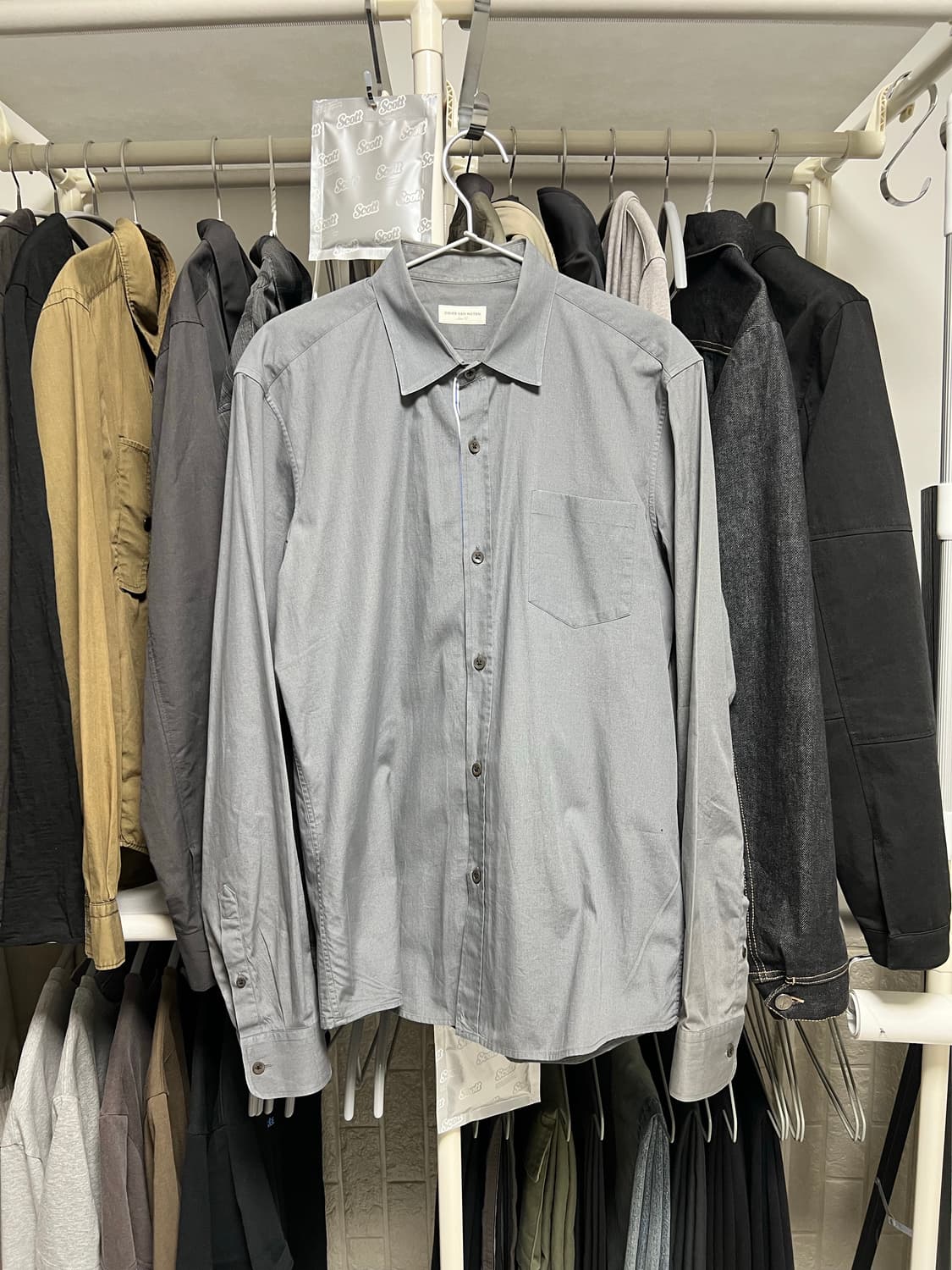 [46] 드리스 반 노튼 스트라이프 플래킷 셔츠 상품이미지1