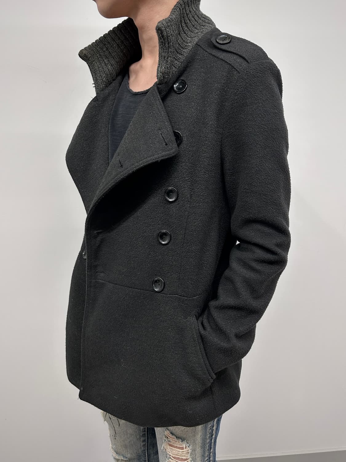 D&G 90’s 밀리터리 나폴레옹 하이넥 코트 상품이미지2