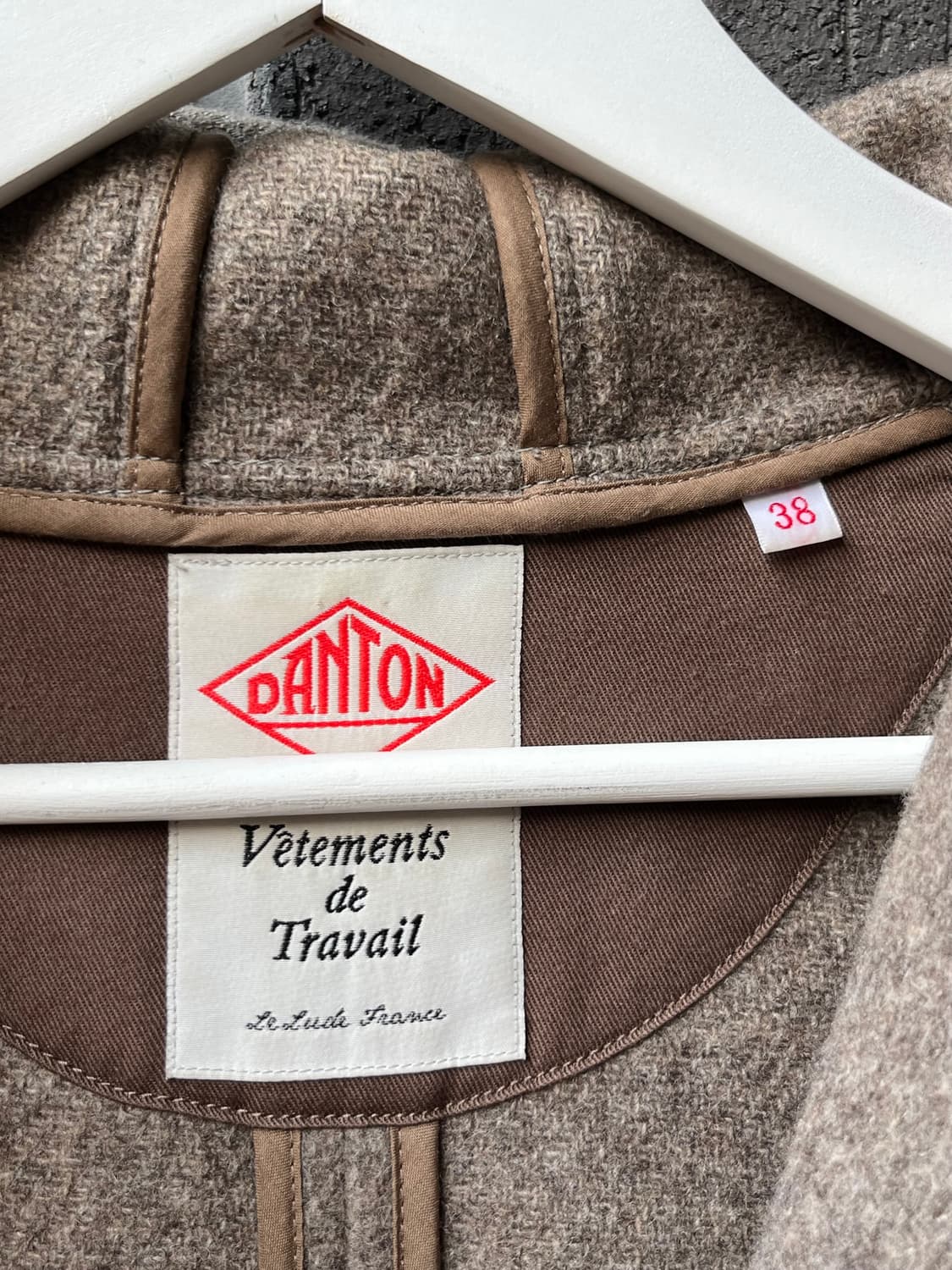 단톤 울 코트 라이트브라운 38 상품이미지8