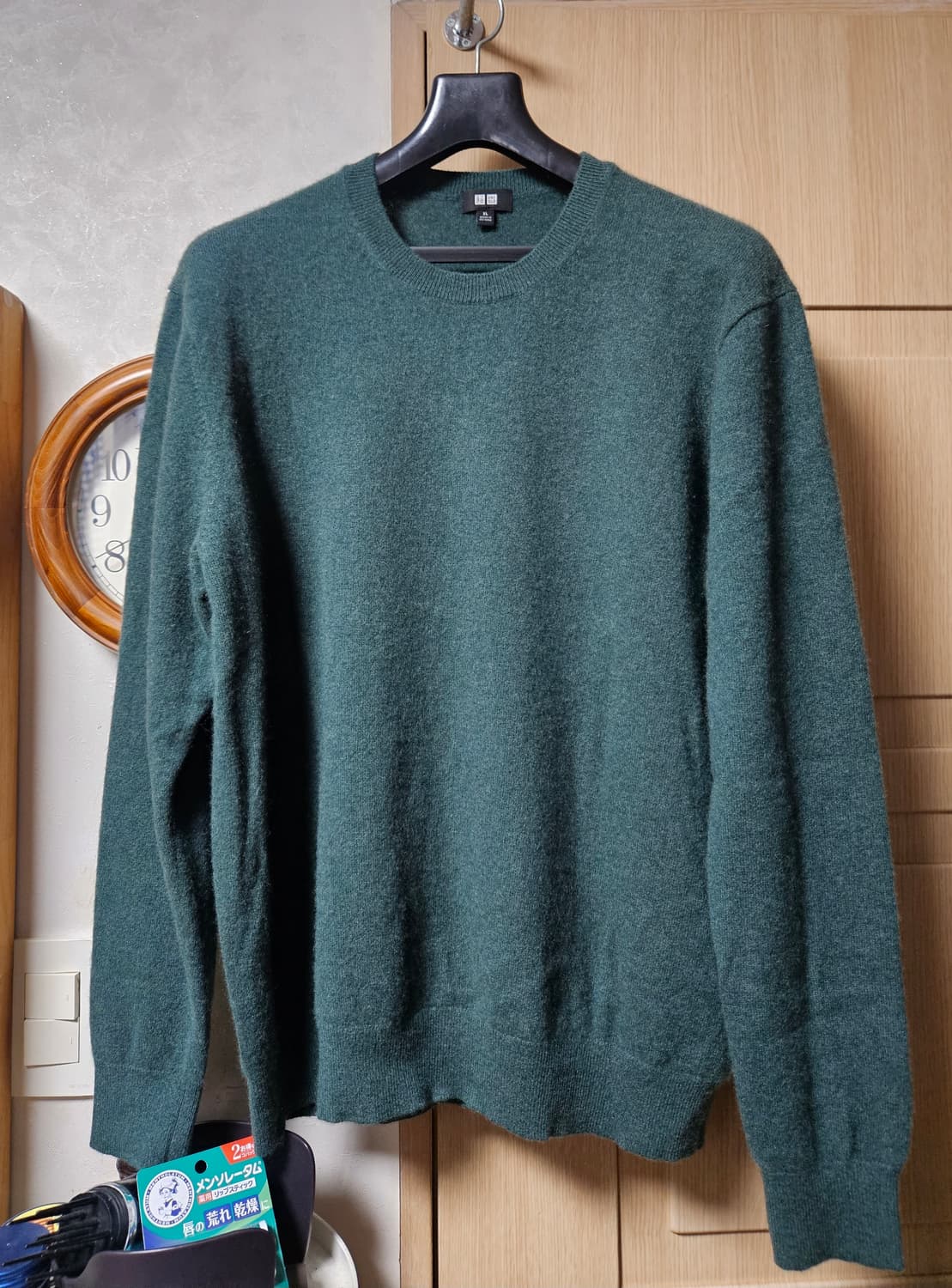 [XL사이즈] 유니클로 캐시미어100% 니트 그린컬러 상품이미지2