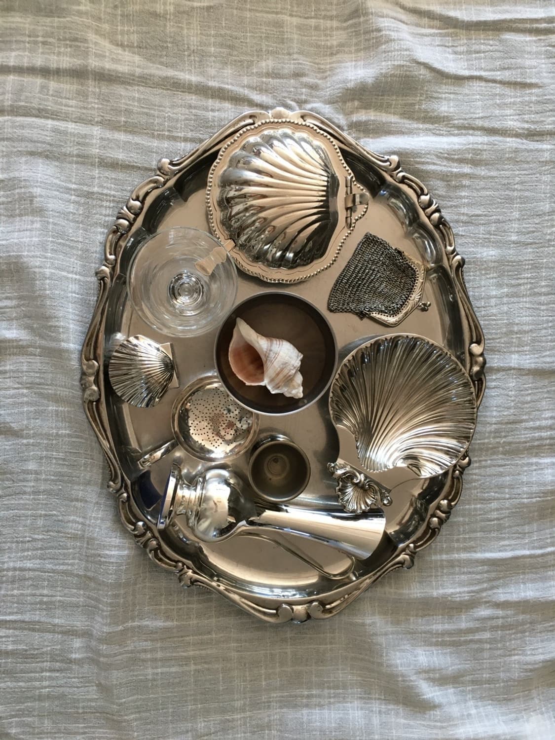 영국 빈티지 실버 Shell 필박스 상품이미지2