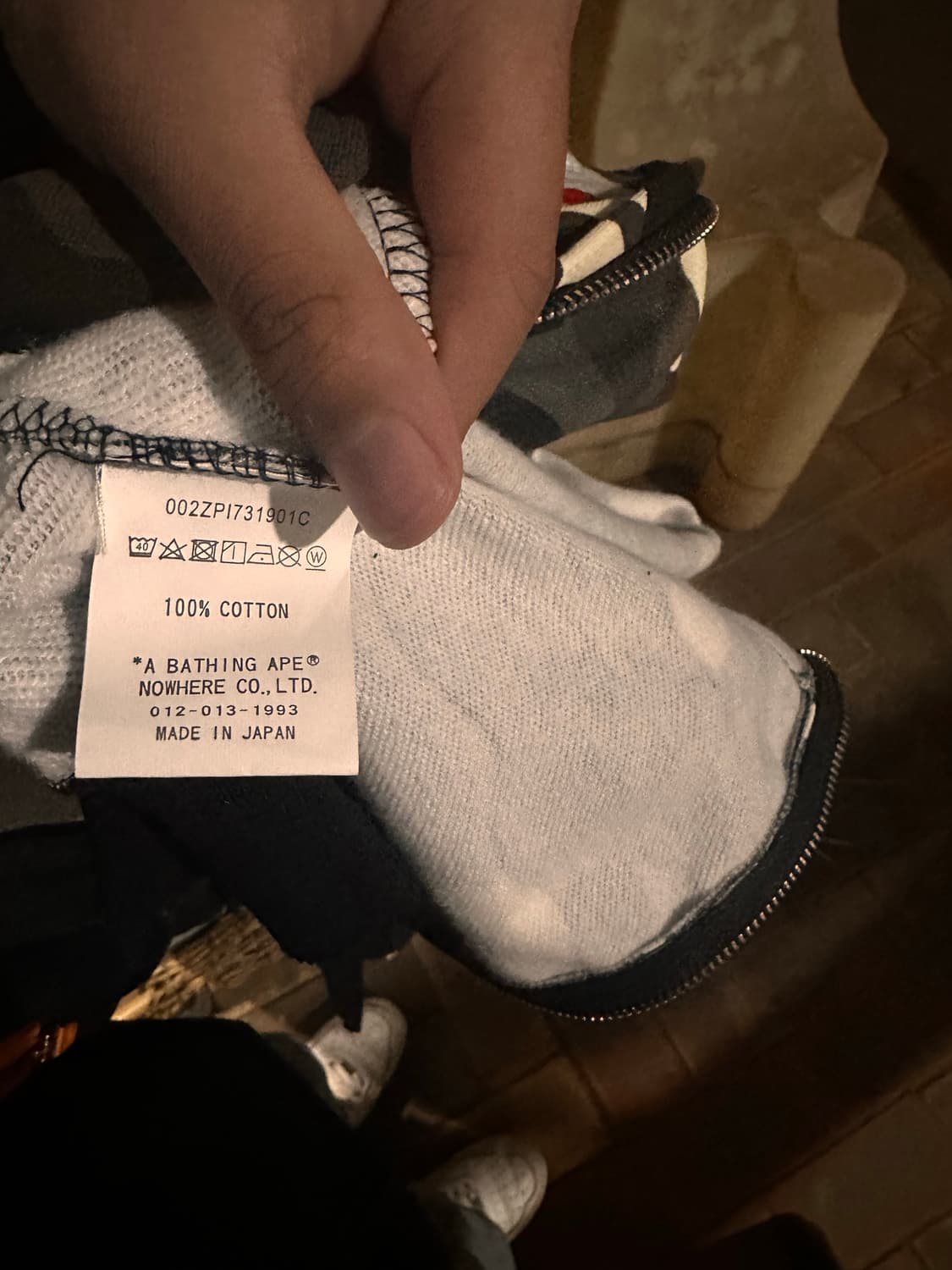 베이프후드집업 카모  상품이미지6