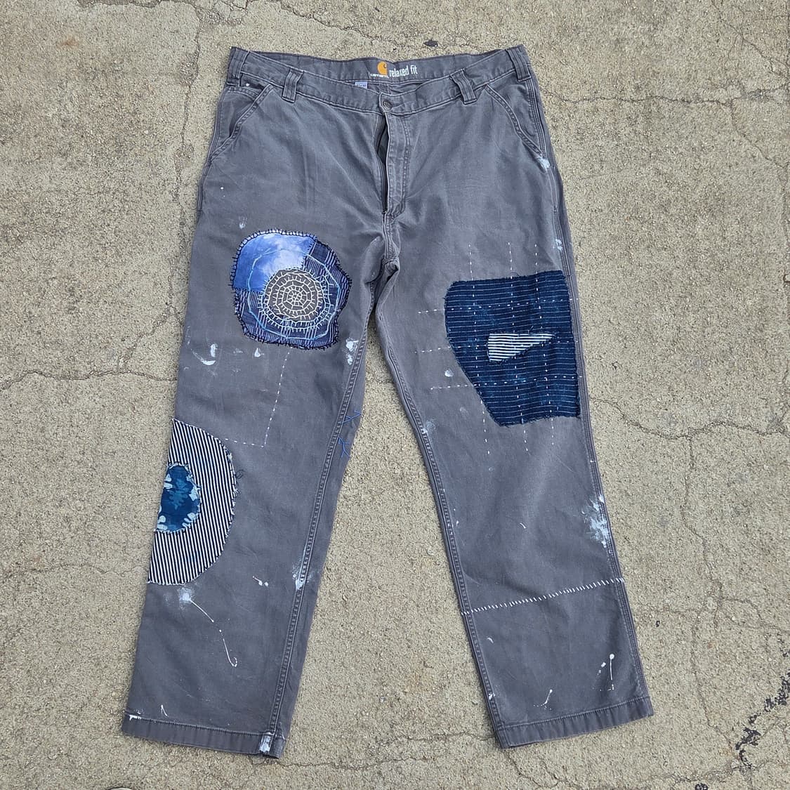 S.O/ 자수, 패치워크 커스텀 팬츠 상품이미지2