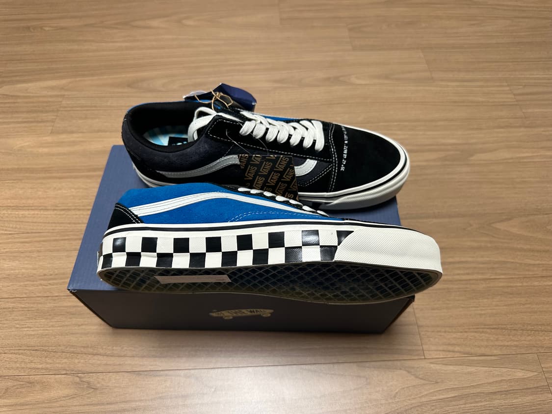 285 반스 미타 스니커즈 프리미엄 올드스쿨 고어텍스 블랙 블루 상품이미지8