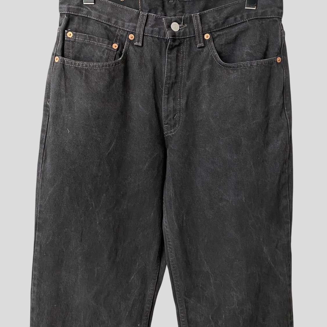 (32)90s 리바이스550 흑청 데님 청바지 상품이미지2