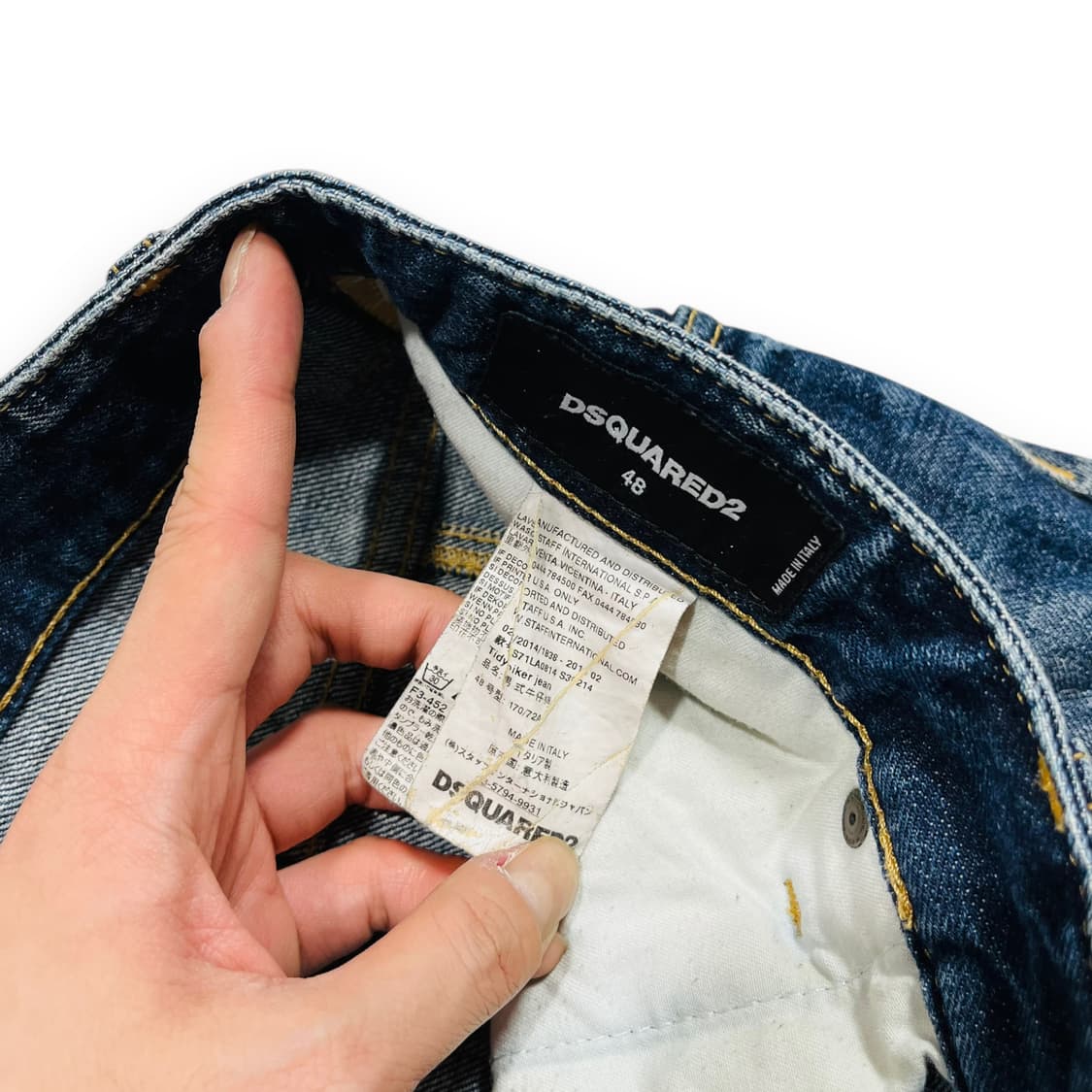 디스퀘어드2 Patchwork biker denim pants 상품이미지5