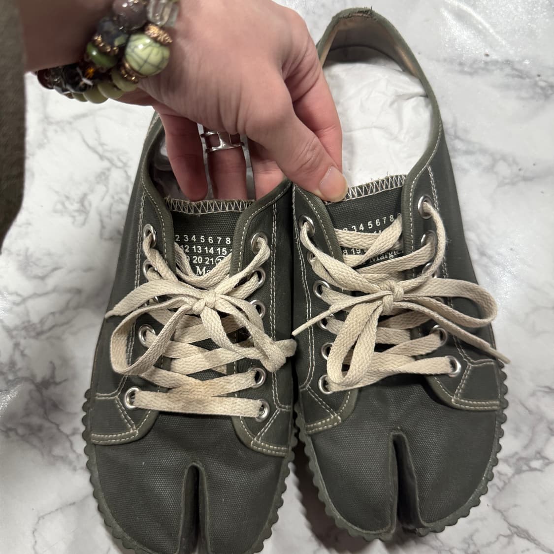 22 s/s 메종 마르지엘라 컨버스 타비 카키 그린 39 상품이미지2