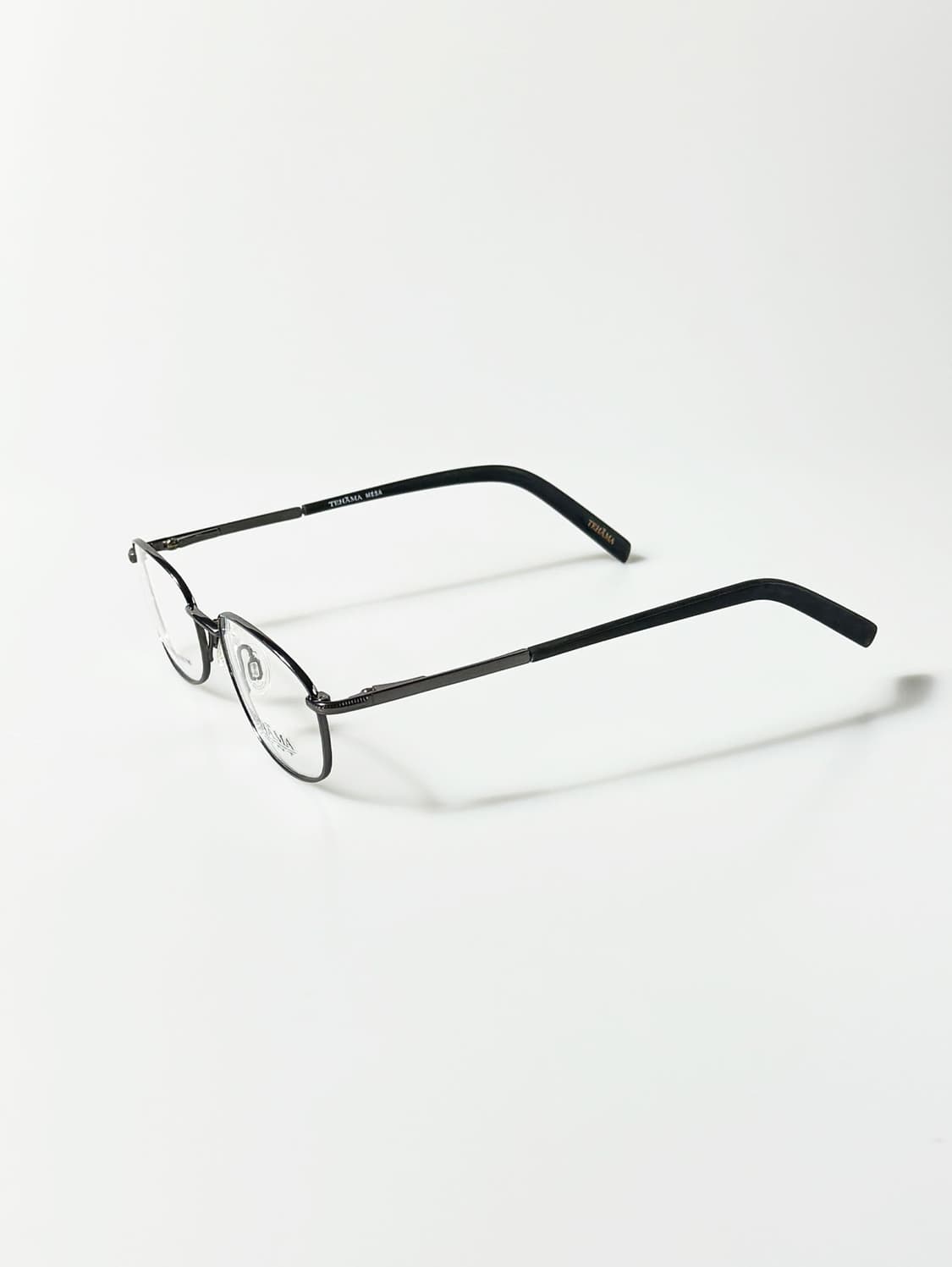 90s TEHAMA 퓨어 티타늄 슬림 스퀘어 빈티지 안경 상품이미지3