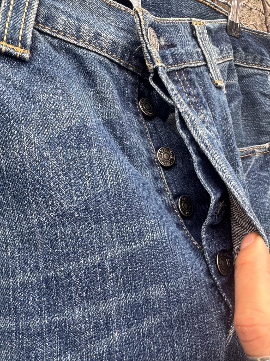 00s 리바이스 빈티지 501 워싱 데님 팬츠 34/32 상품이미지4