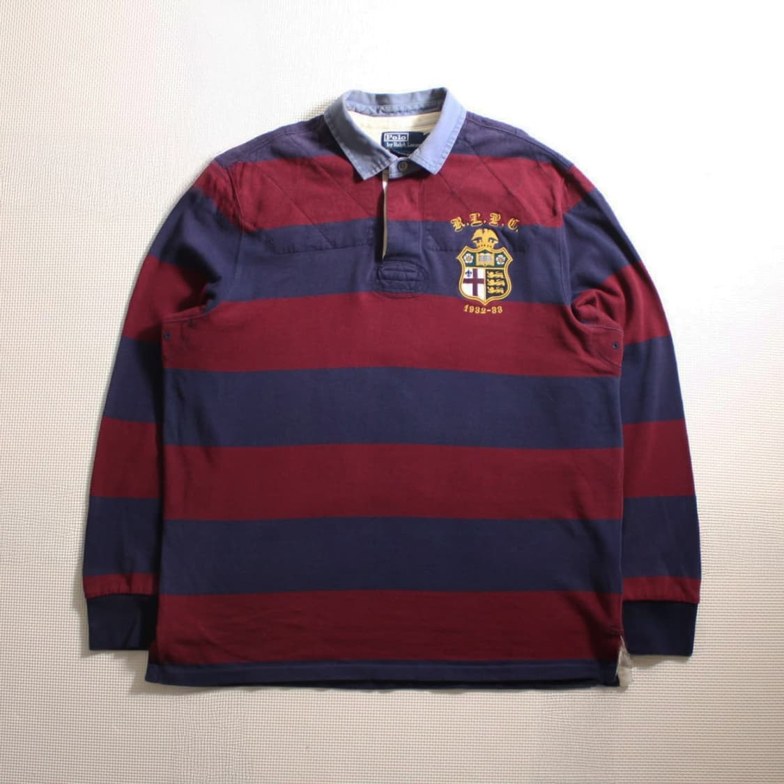 Polo 폴로 랄프로렌 스트라이프 크레스트 럭비셔츠  상품이미지1