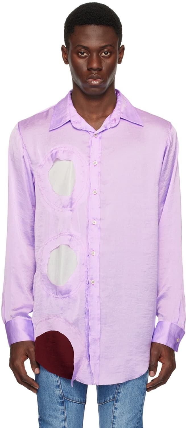 Edward Cuming Purple Cutout Shirt 상품이미지5