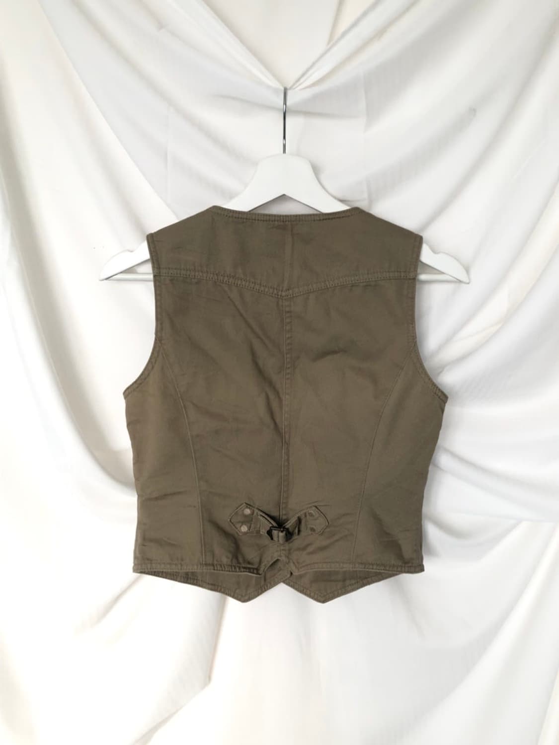 823. beige vintage vest  상품이미지10