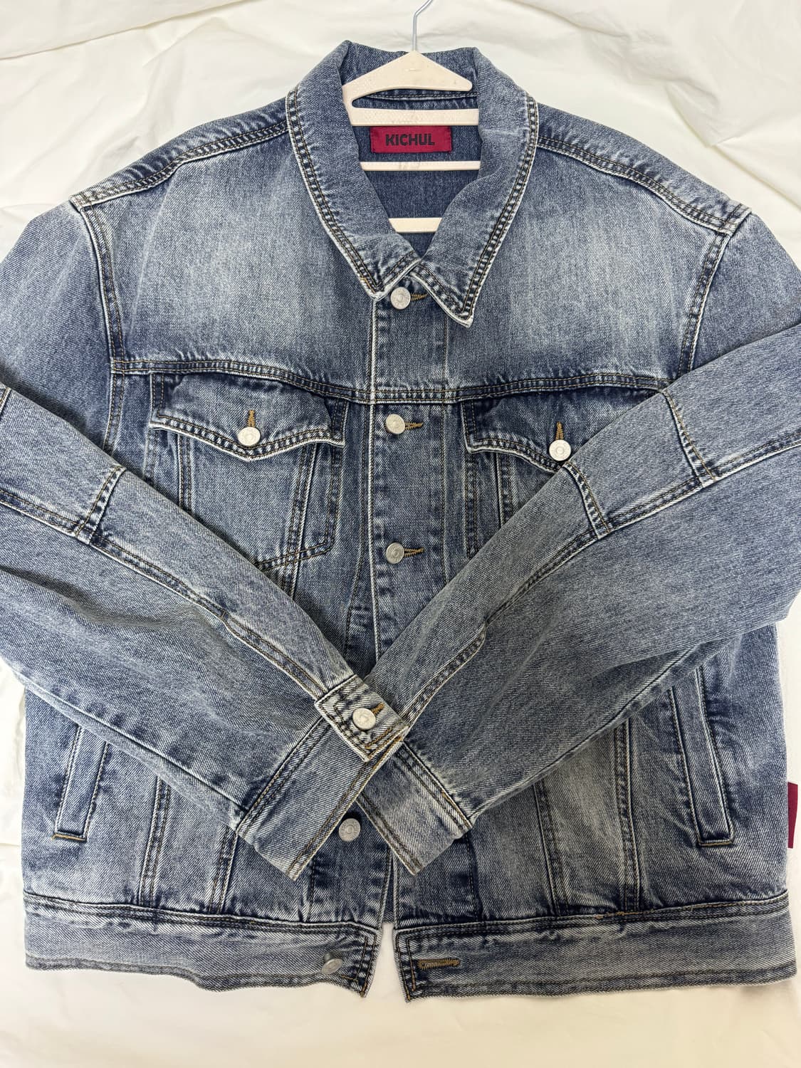 기철 스탠다드 데님 자켓 (Greyish Blue) 상품이미지1