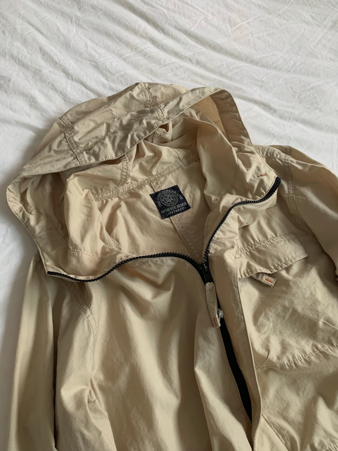 베이지 나일론 반집업 상품이미지7