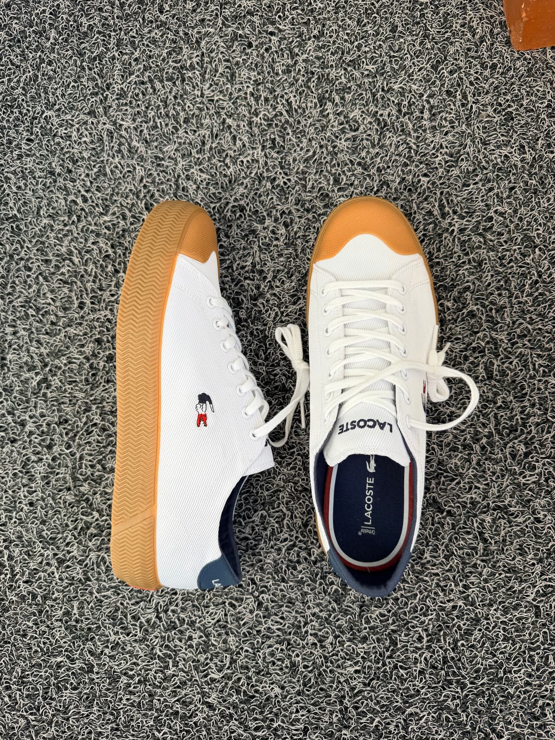 라코스테 흰색 스니커즈 260mm 상품이미지5