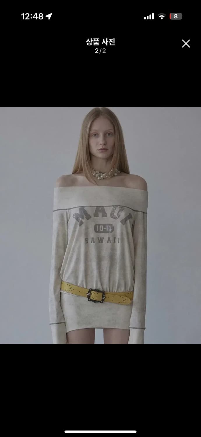 스컬프터 원피스 Maui Off-Shoulder Dress Washed 상품이미지2