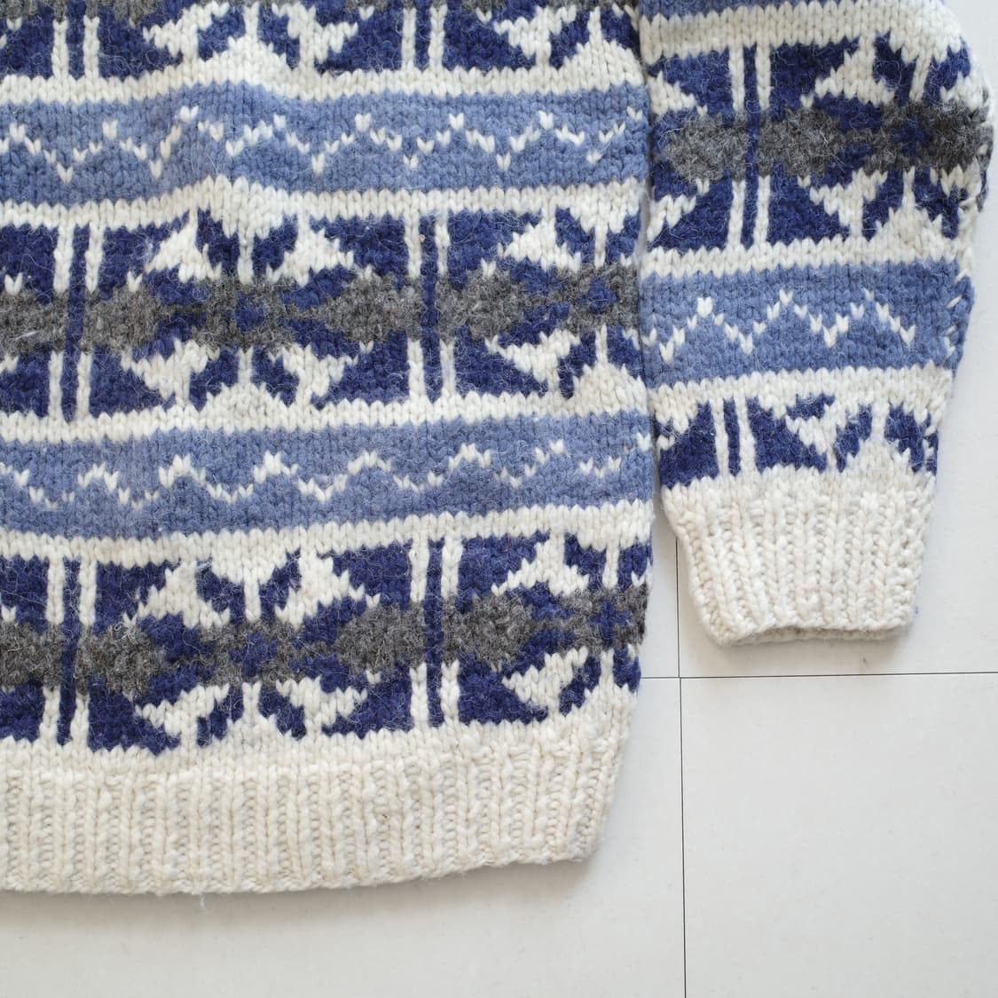 90s 빈티지 ARTESANIA 에콰도르 핸드메이드에스닉 울 니트 XL  상품이미지8