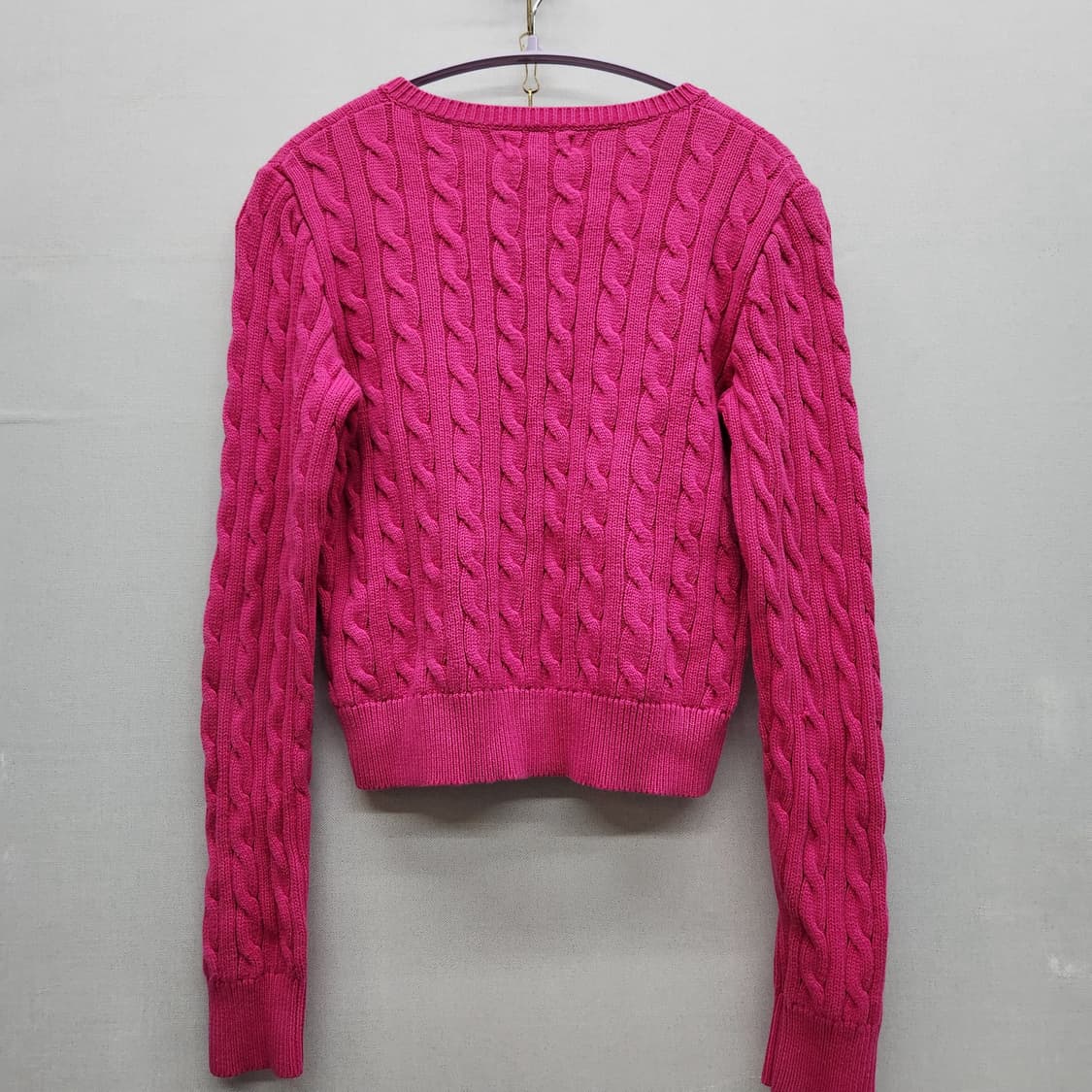 폴로랄프로렌 로고 크롭 케이블 니트 가디건  S 상품이미지4