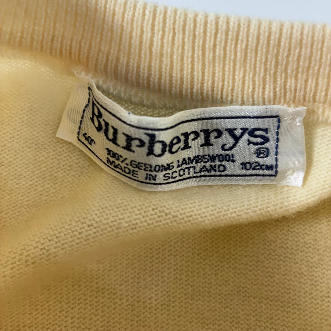 Burberrys  버버리 램스울 골드버튼 베이지 라운드 니트가디건 상품이미지5