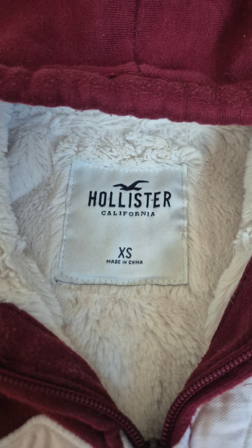 홀리스터 버건디 후드집업 xs 상품이미지2