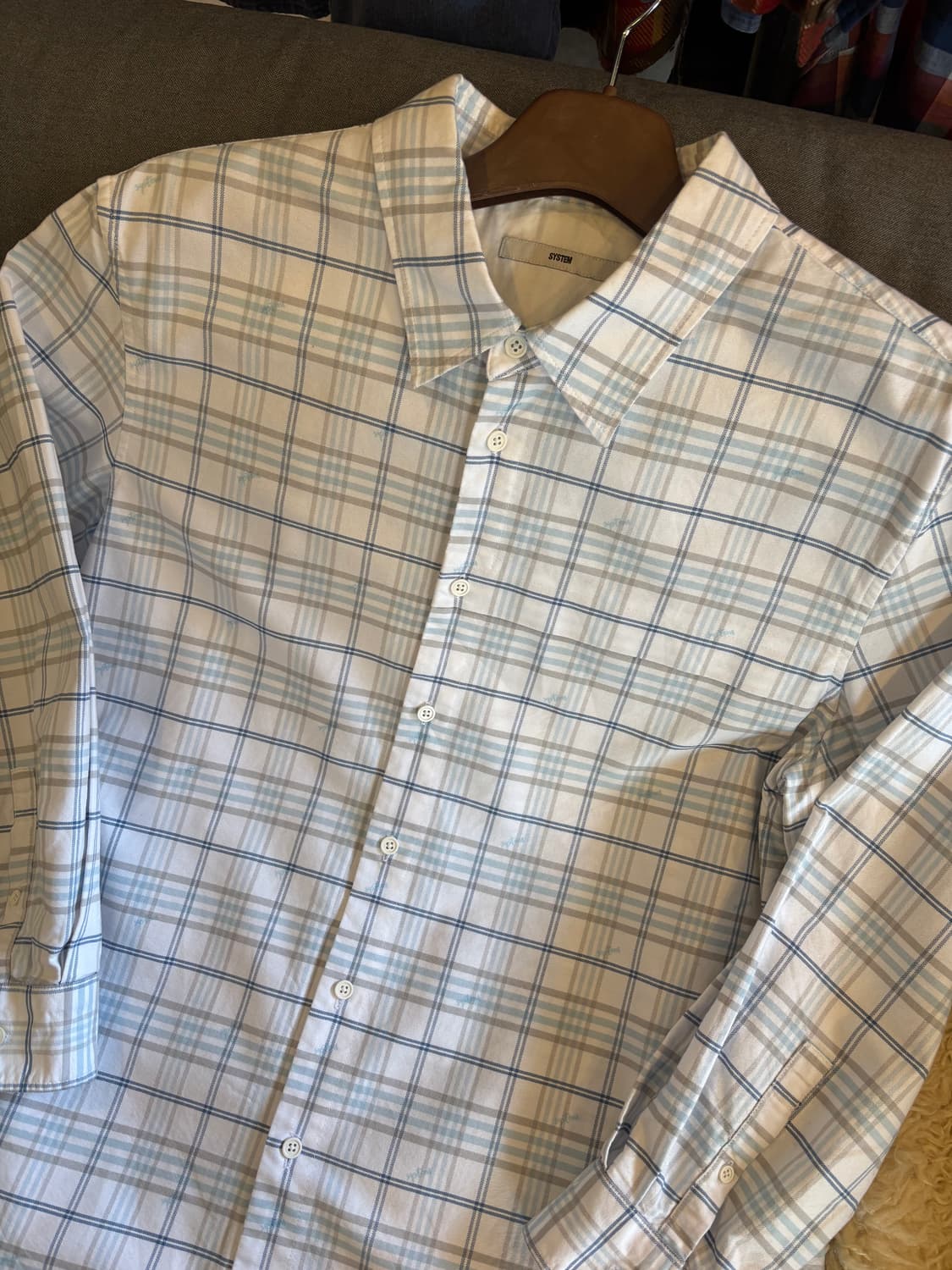 시스템 체크 셔츠 상품이미지2