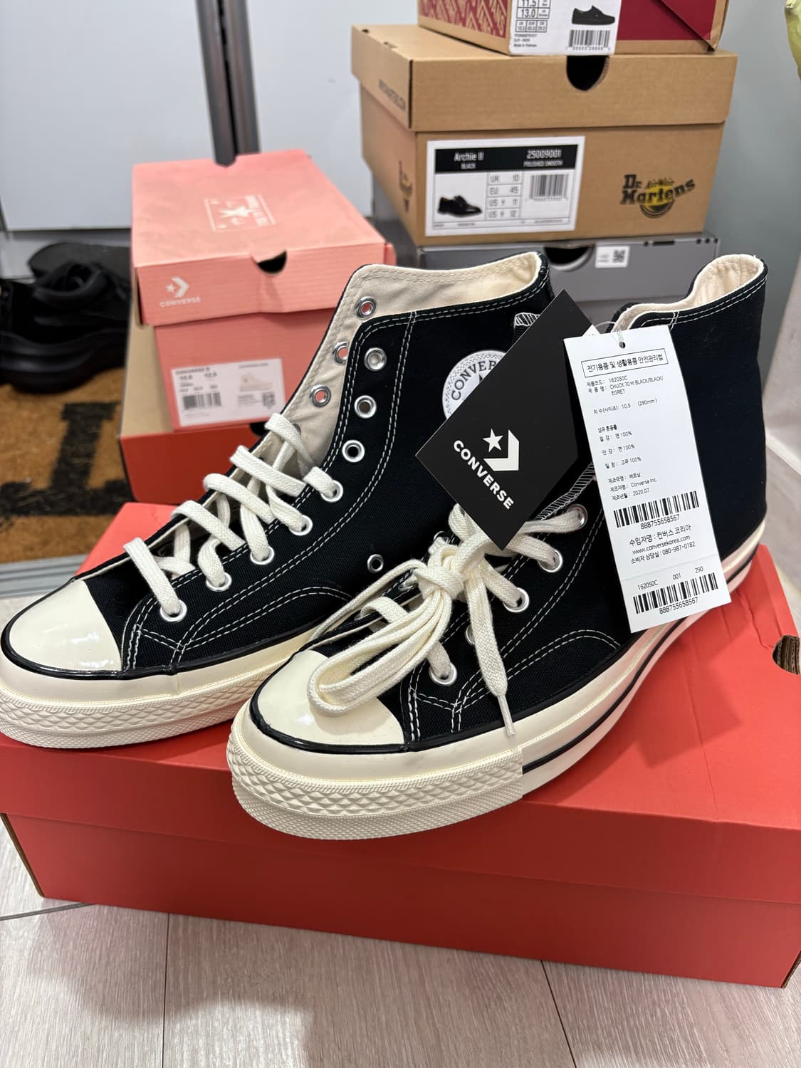 [290] 컨버스 척 70 하이 블랙 상품이미지1