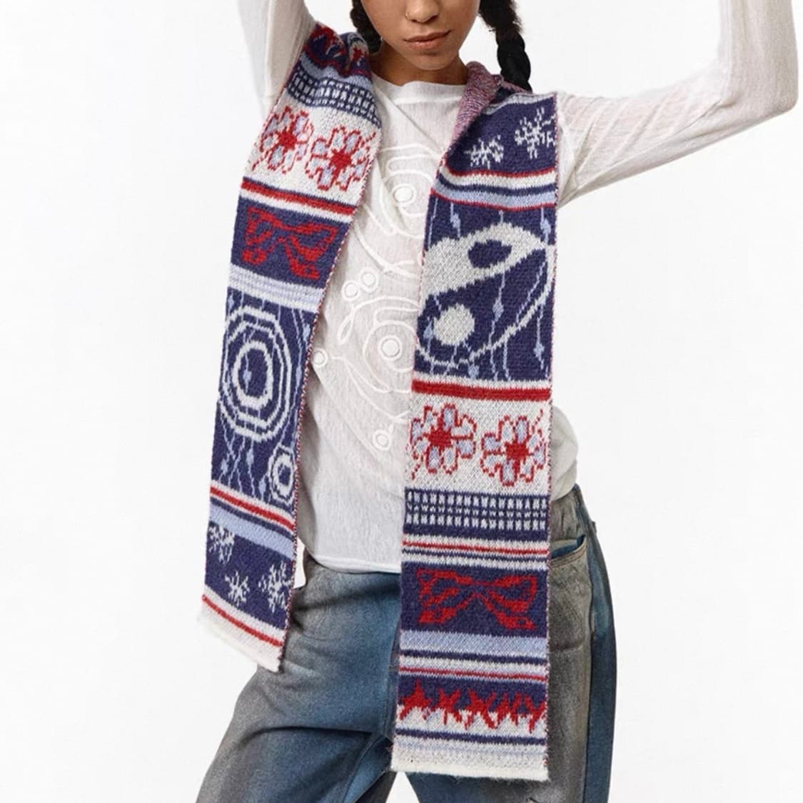 conp 니트 머플러 상품이미지2