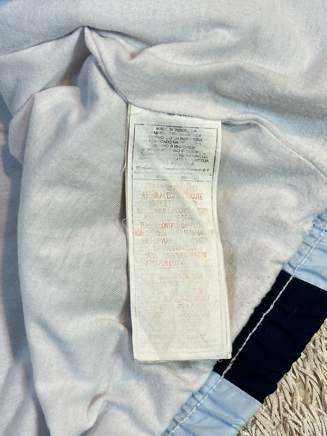 00's 나이키 올드스쿨 스우시 배색 바람막이 자켓 스카이블루 상품이미지7