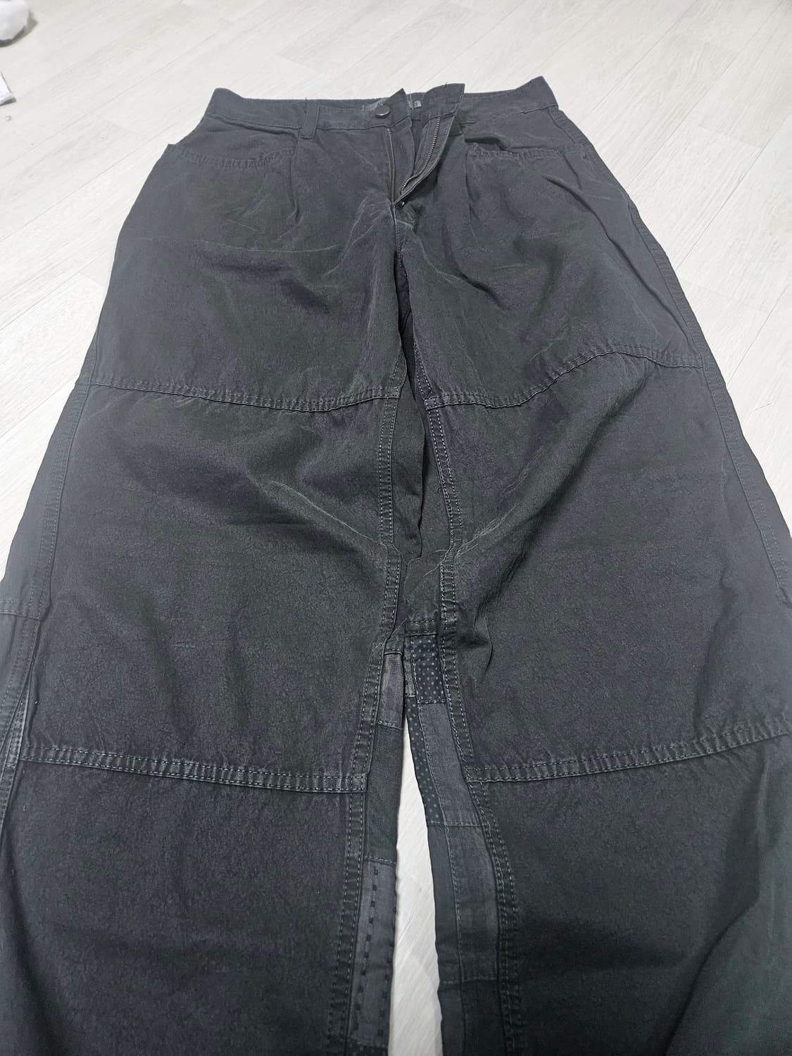 [2] 아르반 섹션라인 패치워크 팬츠 차콜 상품이미지3