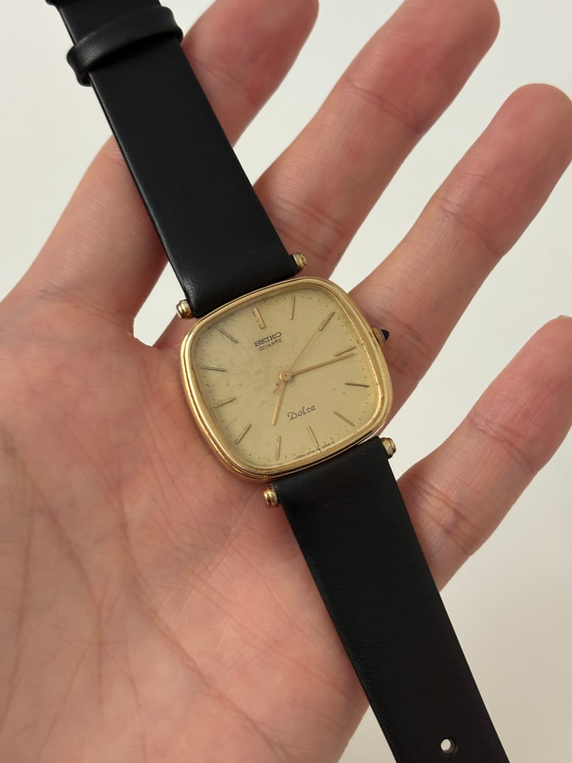 1980s Dolce Gold Square Quartz 상품이미지1