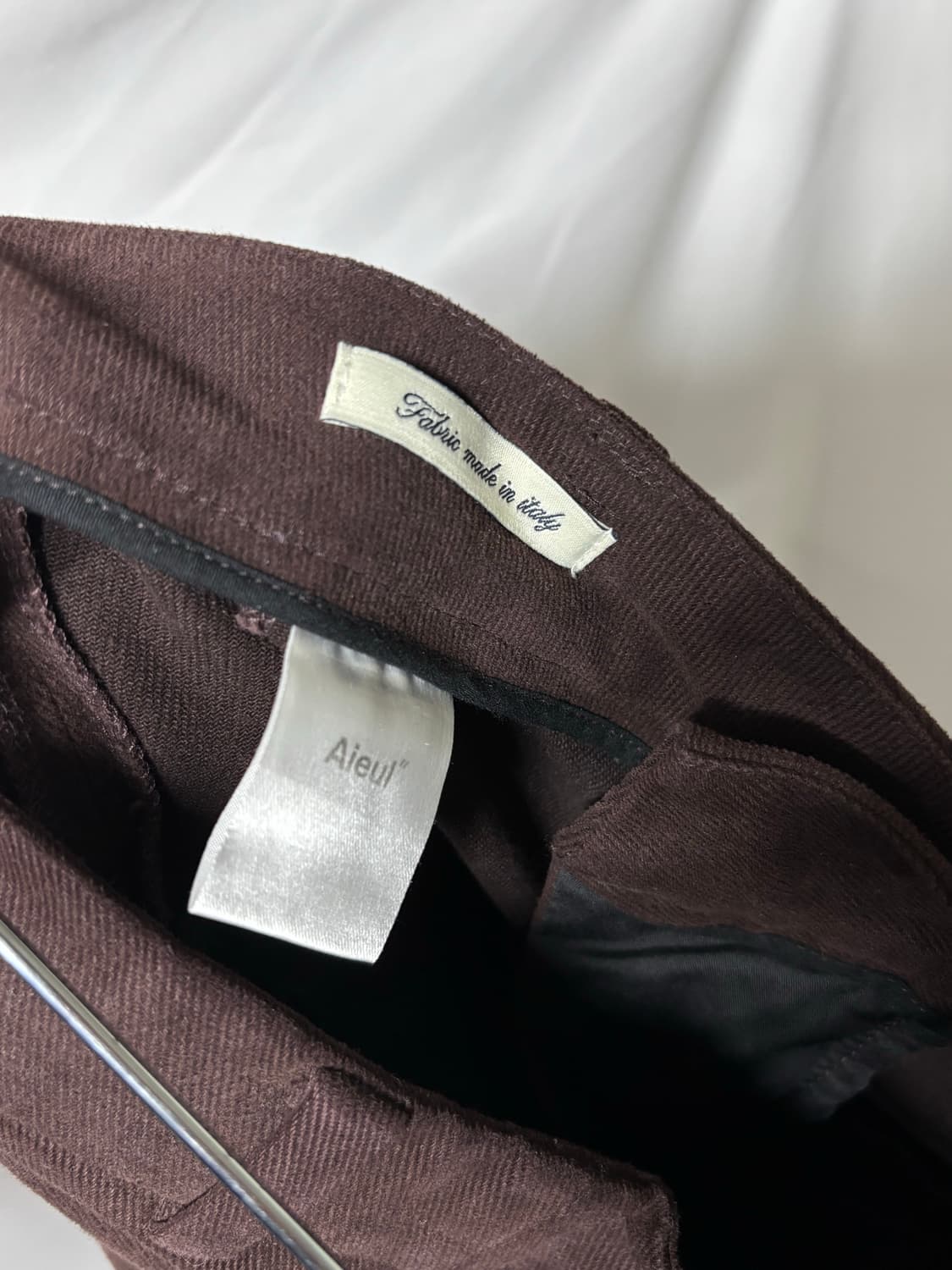 aieul curved trouser brown 48 상품이미지4