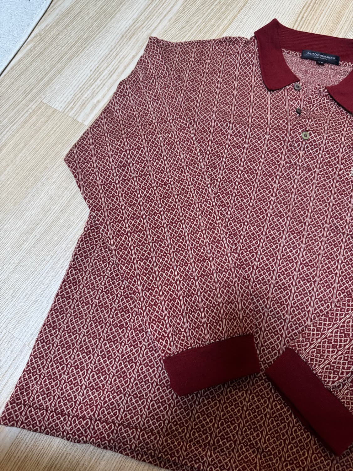 YSL 입생로랑 빈티지 레드 니트 상품이미지3