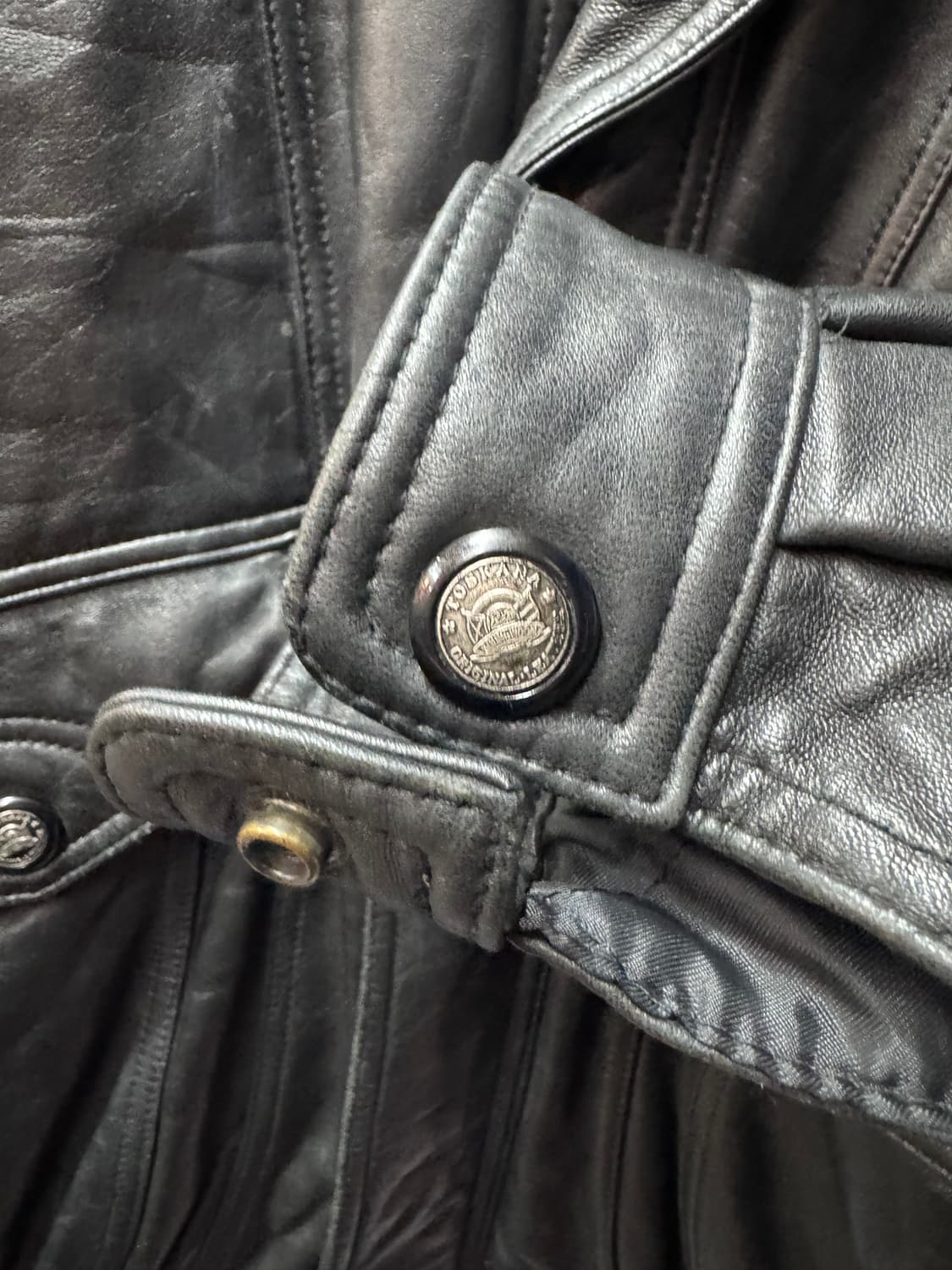 토스카나 헤비 리얼가죽 보머 자켓 L 상품이미지5