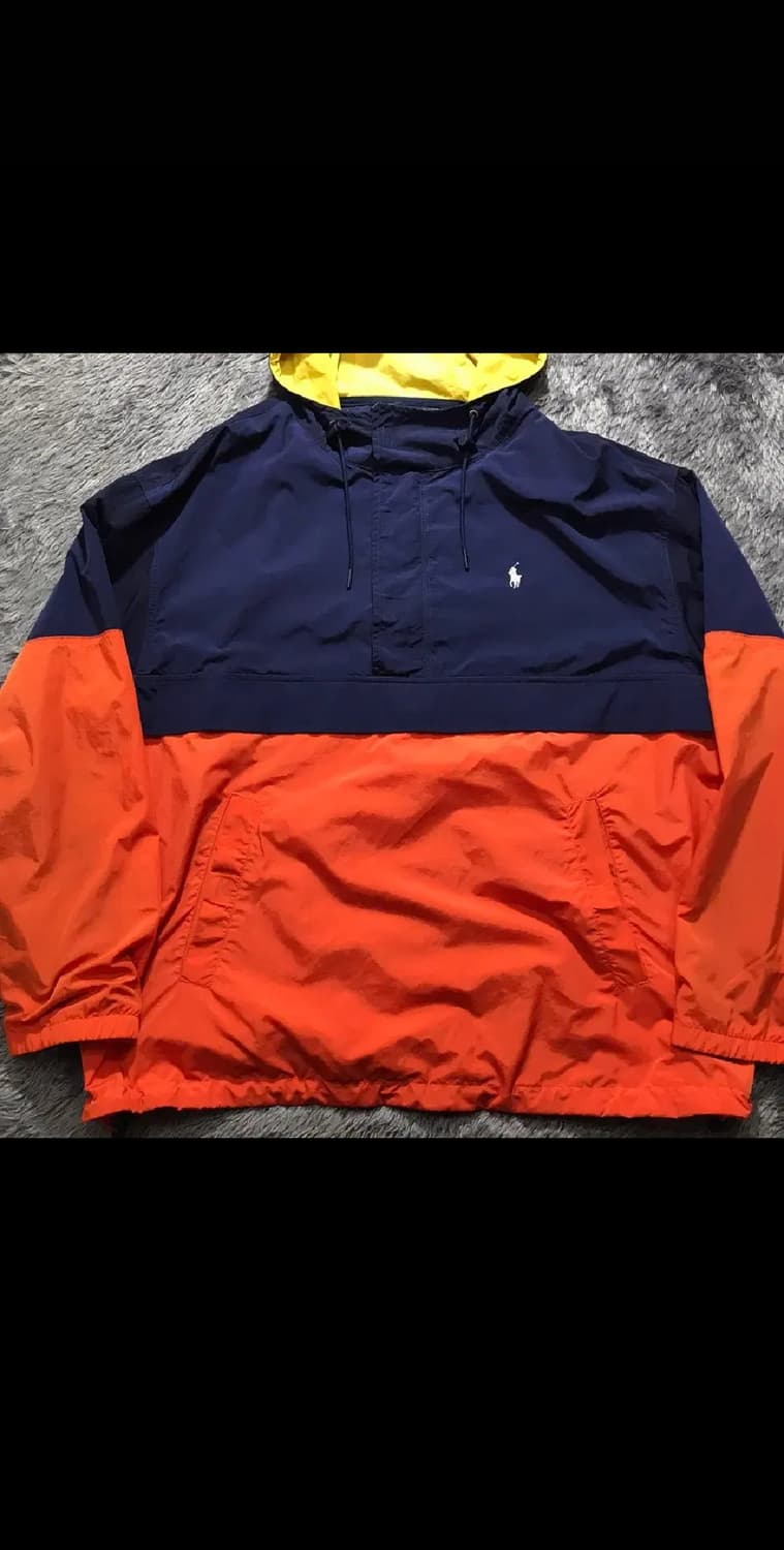 [[XL(실 2XL-3XL), A급]@ 폴로  랄프로렌 컬러블럭 아노락 상품이미지3