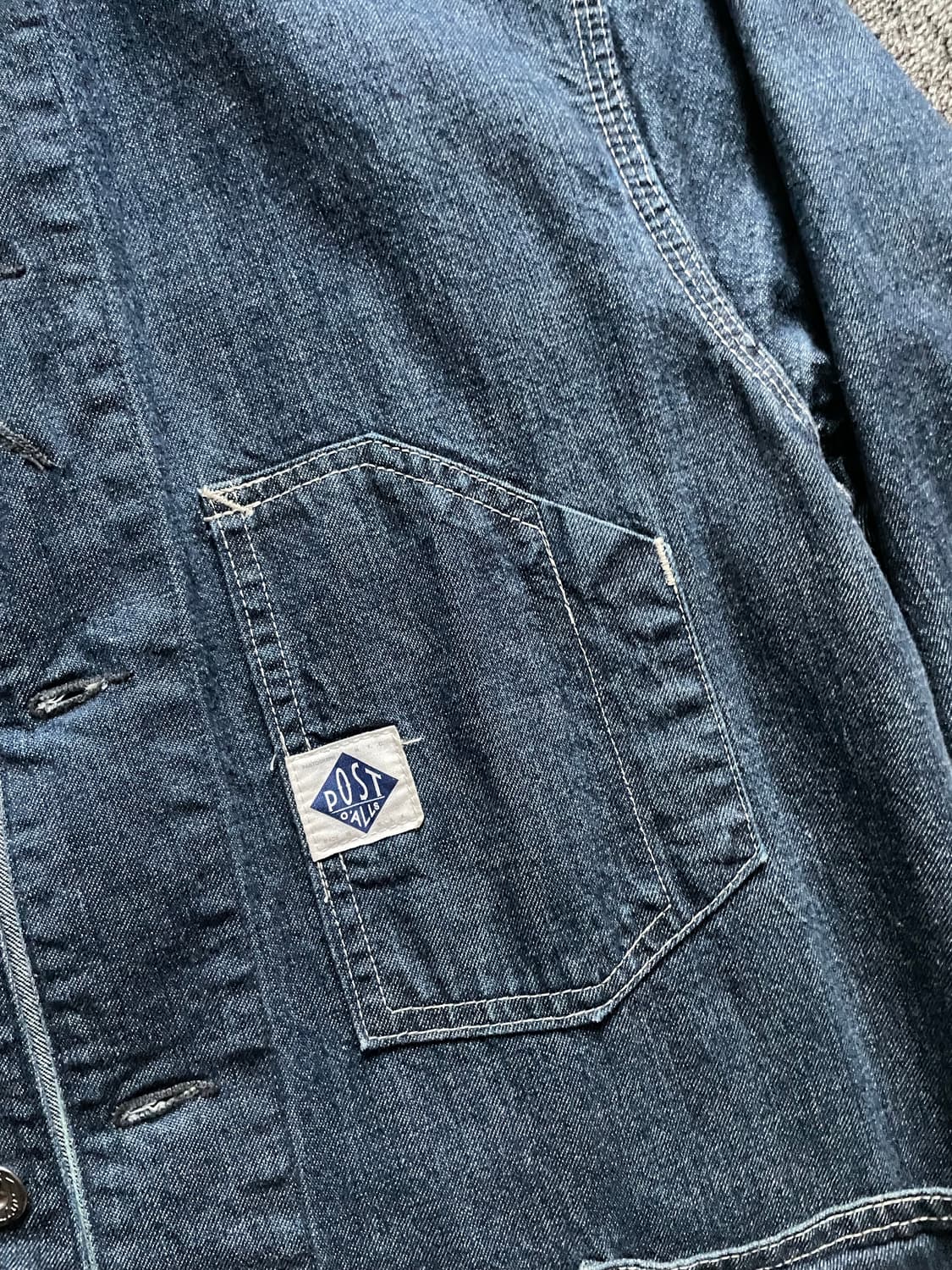 포스트오버롤즈 데님 커버올 엔지니어자켓 (드레익스아나토미카피그벨RRL) 상품이미지4