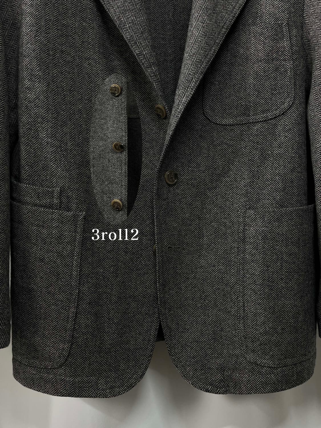 폴로 랄프로렌 헤링본 울 그레이 모던 스포츠 코트 자켓 상품이미지7