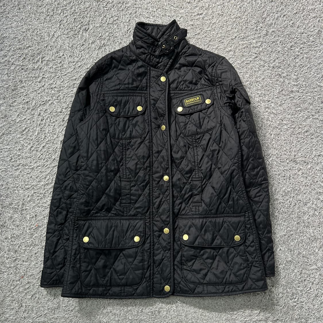 [우먼95] 바버 인터네셔널 퀼팅 자켓(허리끈x) 상품이미지2