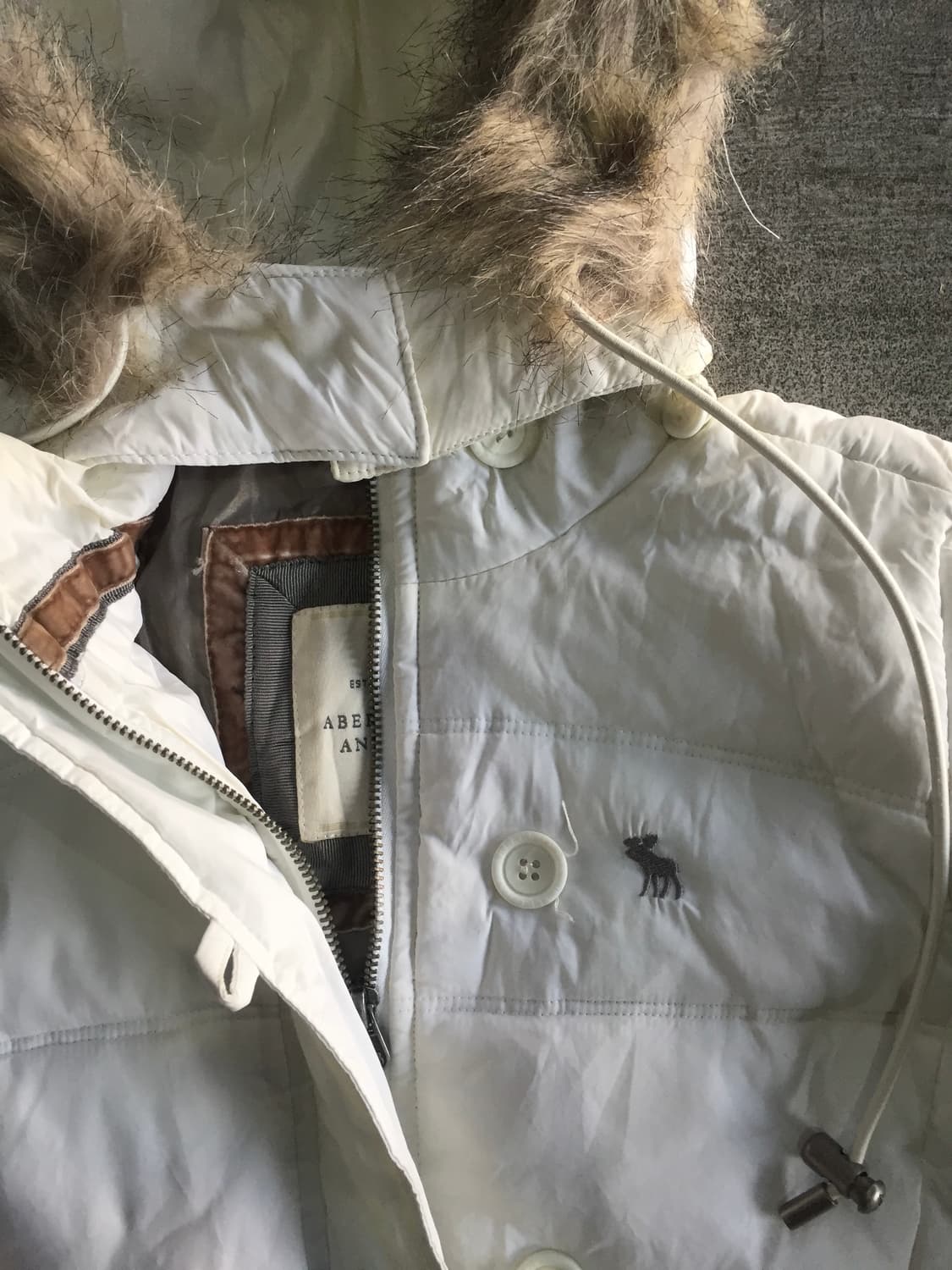 아베크롬비 핀터깔y2k 펑크갸루 울프죠 덕다운패딩자켓 상품이미지2