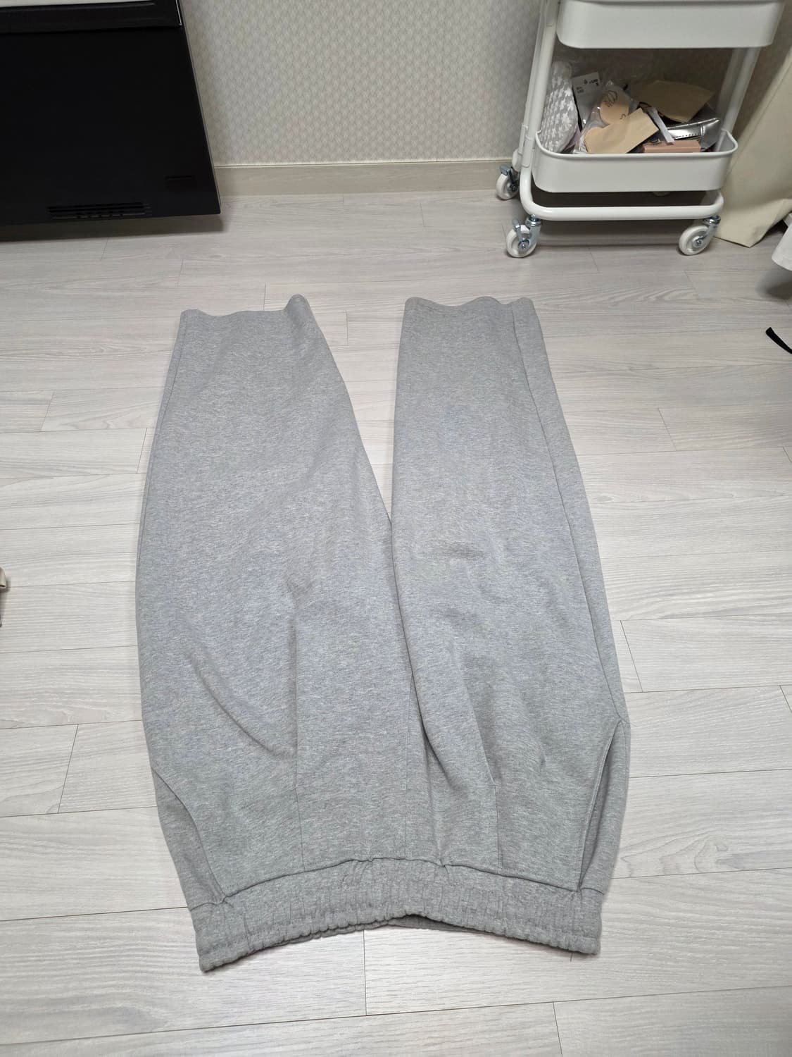 무신사구매)제로 XEROBNR 회색 스웻팬츠 L 상품이미지1