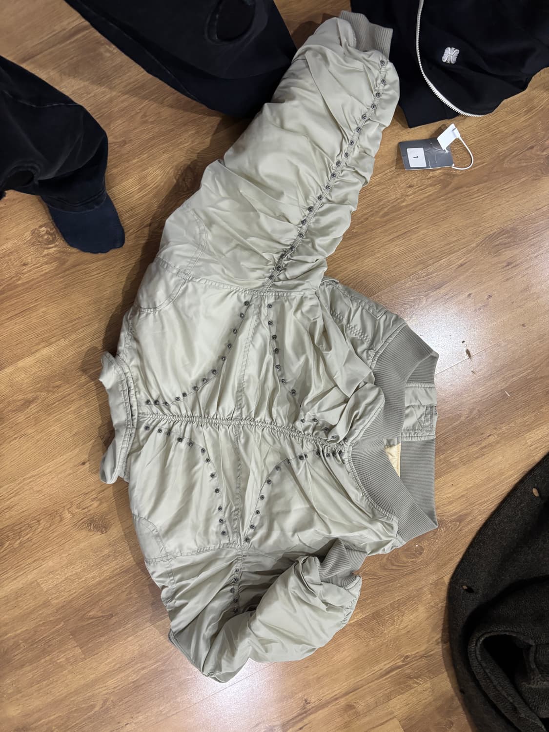 떠그 클럽 / 베이지 항공 점퍼 스터드 / 1 ( s m) 상품이미지2