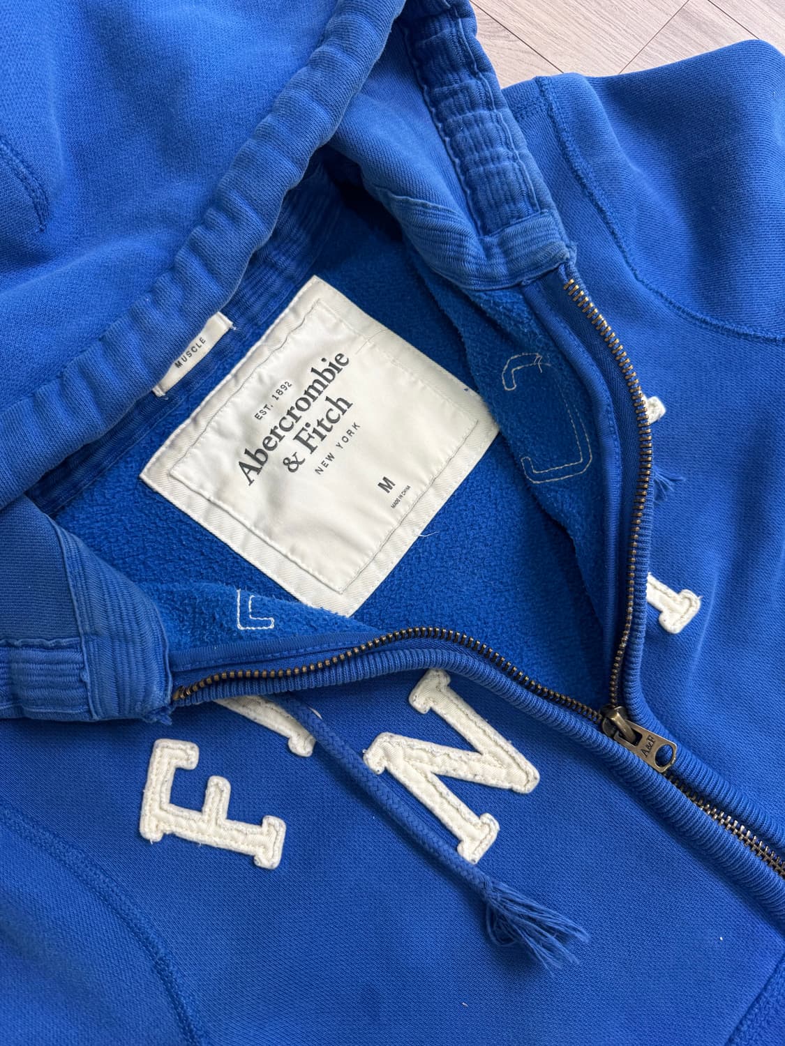 아베크롬비 블루 후드집업 상품이미지4