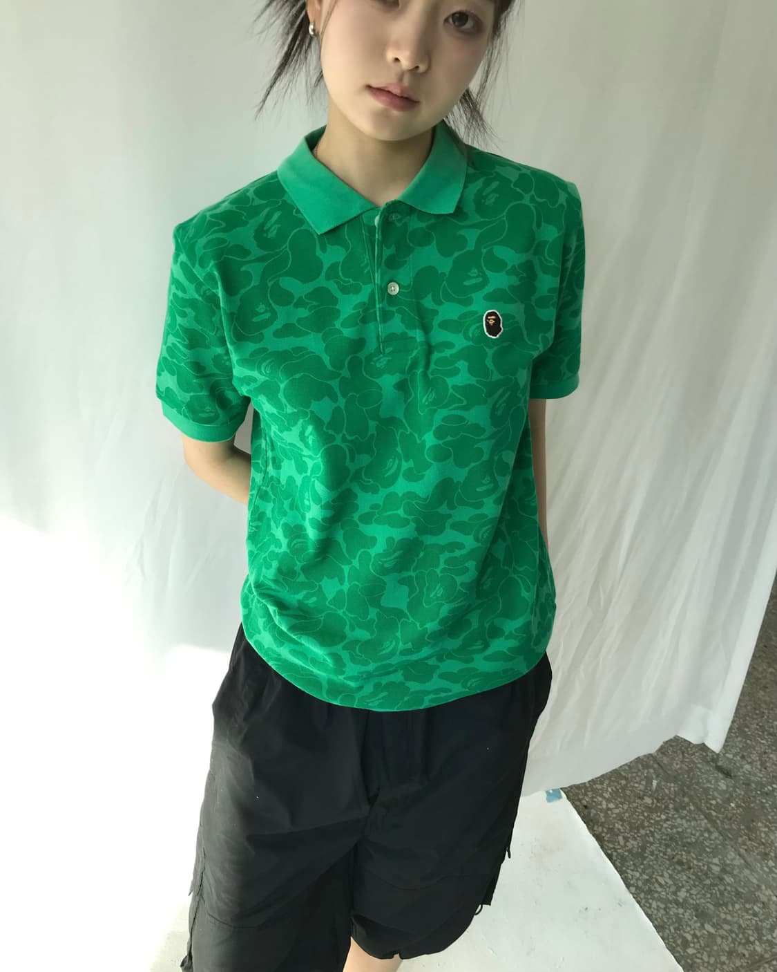 베이프 그린 카모 폴로티 상품이미지3