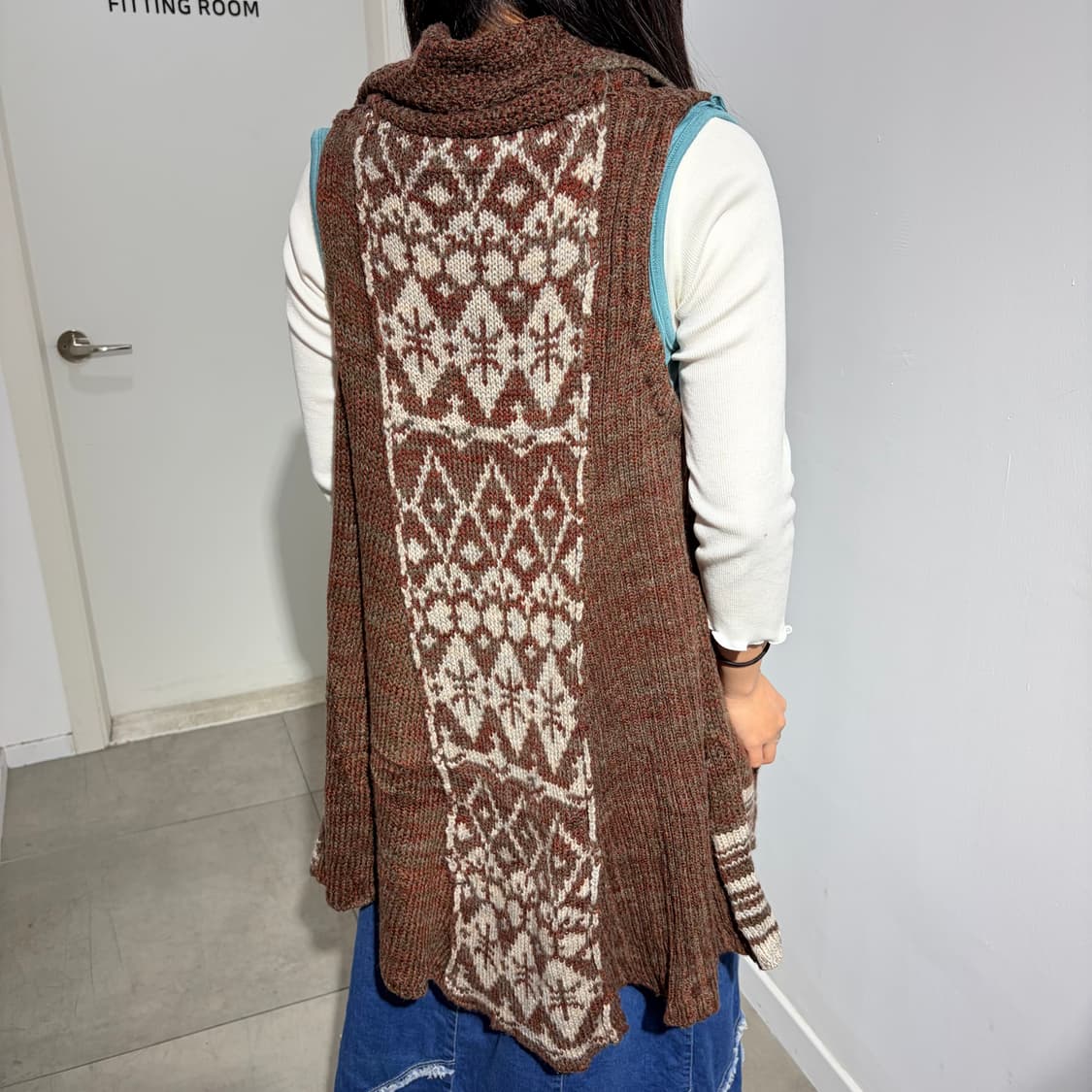 Cube Sugar 노르딕 니트 원피스 상품이미지5