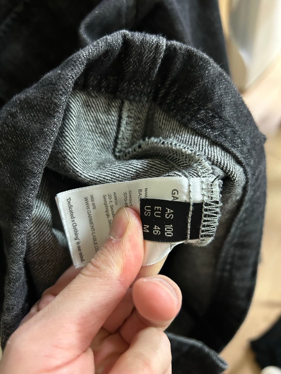 GARMENT LABLE 데님자켓 상품이미지4